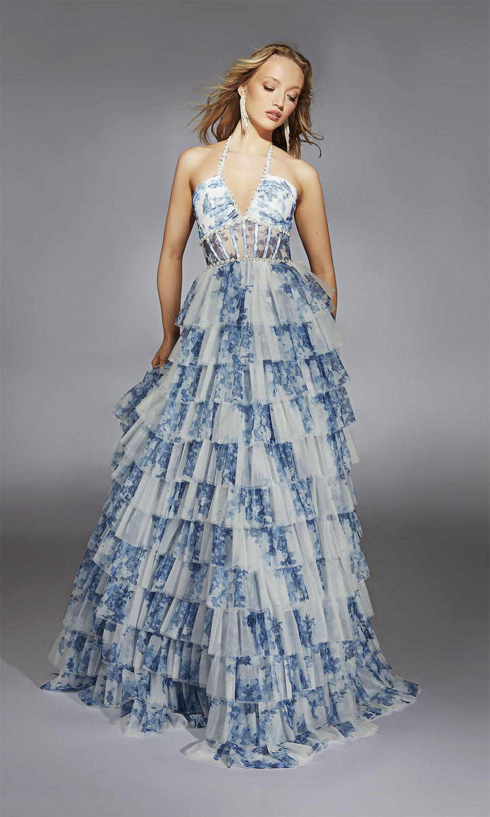 Alyce Paris 61730 Blue White