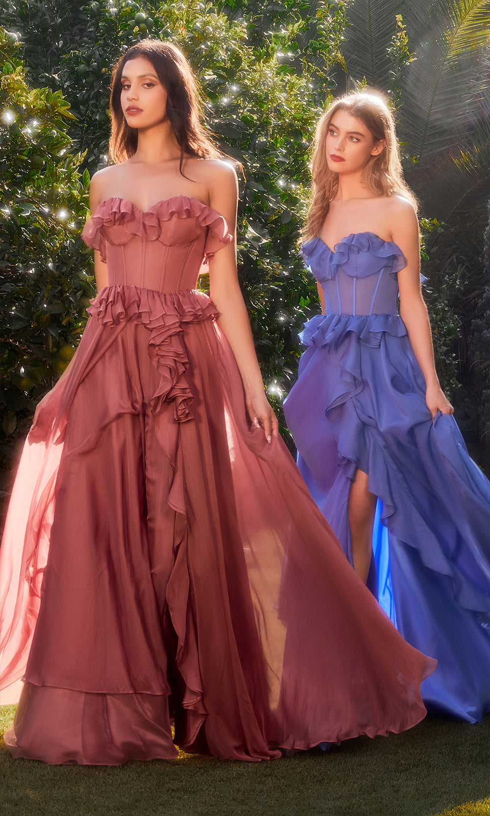 Andrea and Leo A1341 Rosewood and Blue