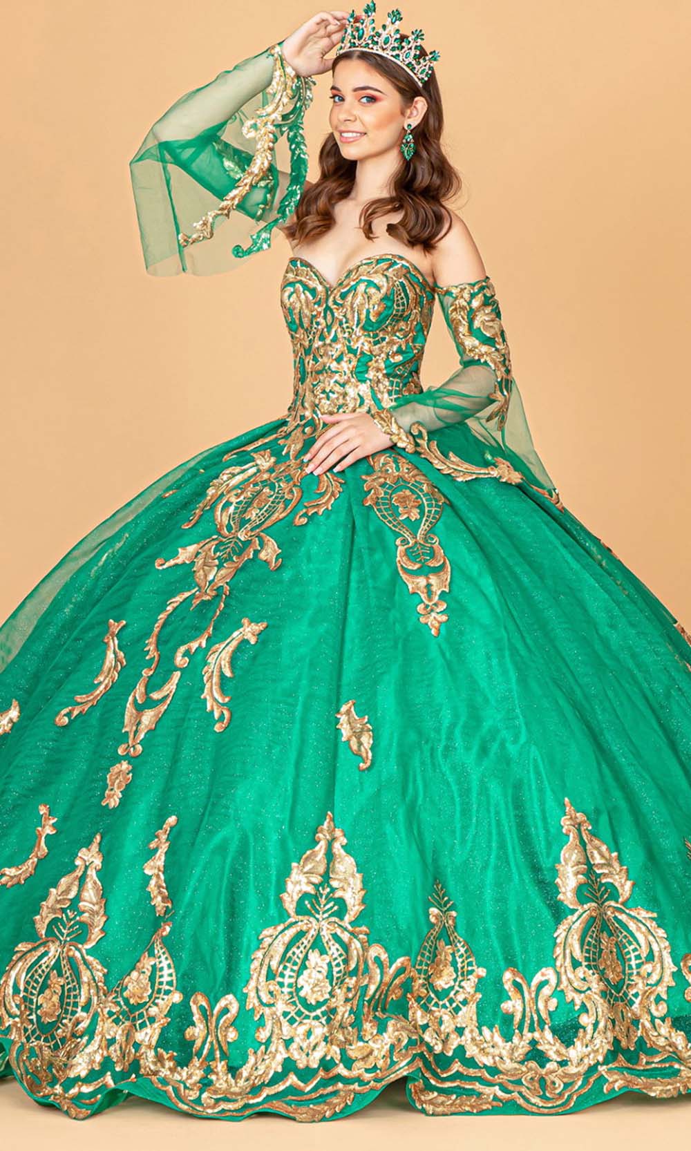 Elizabeth K GL1914 Emerald Green