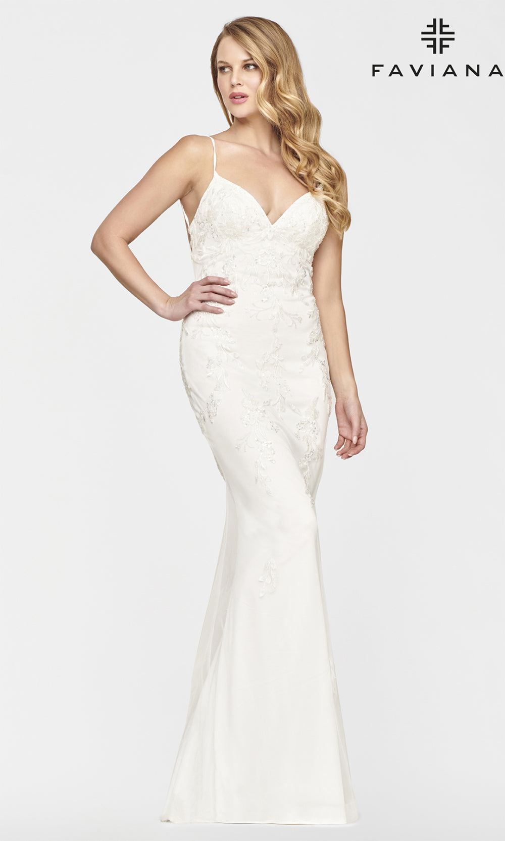 Faviana S10633 Ivory
