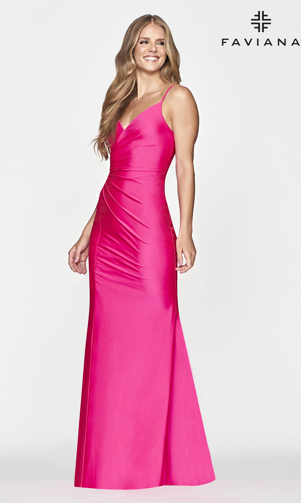 Faviana S10644 Hot Pink