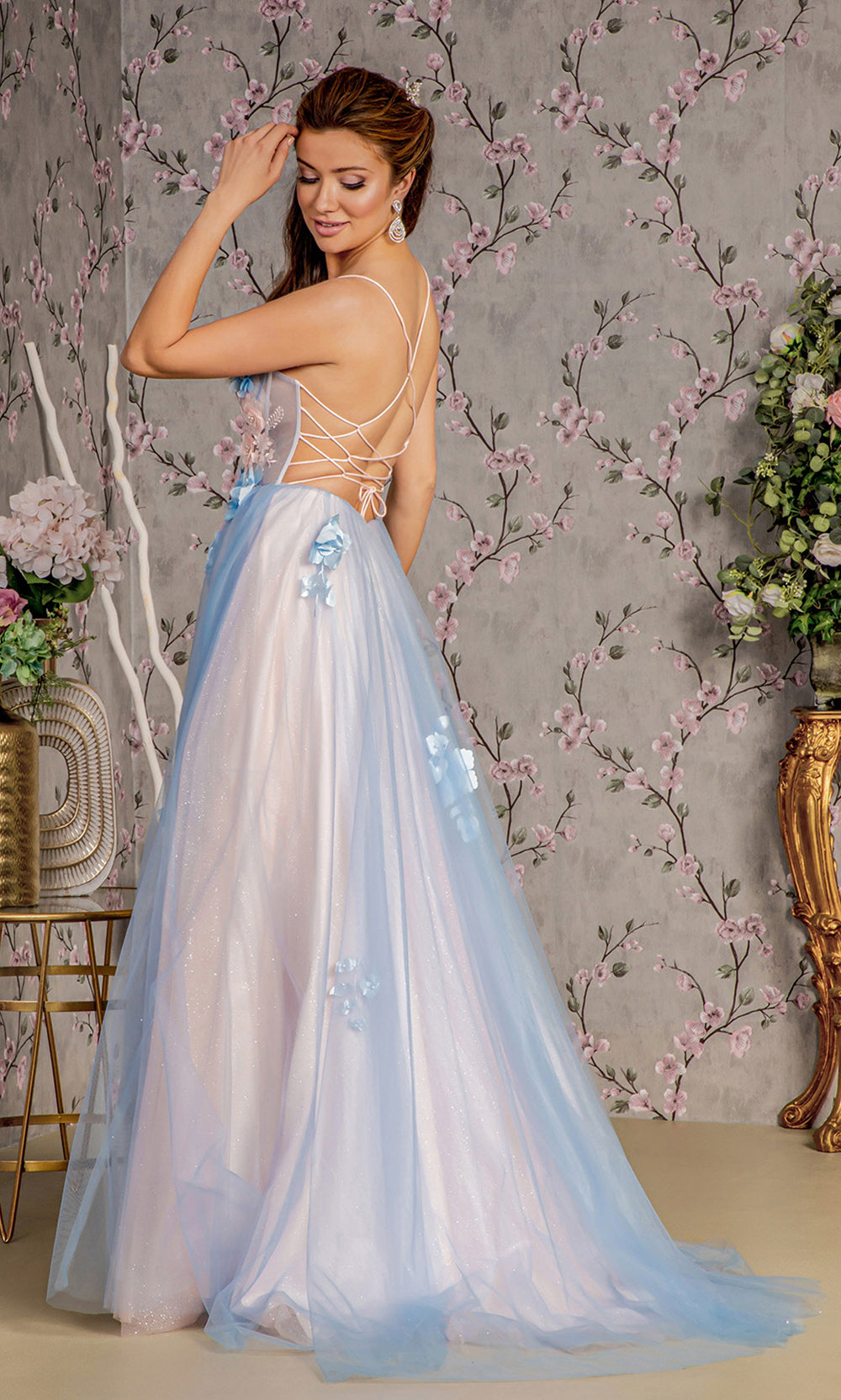 GLS by Gloria GL3250 Blue/Peach