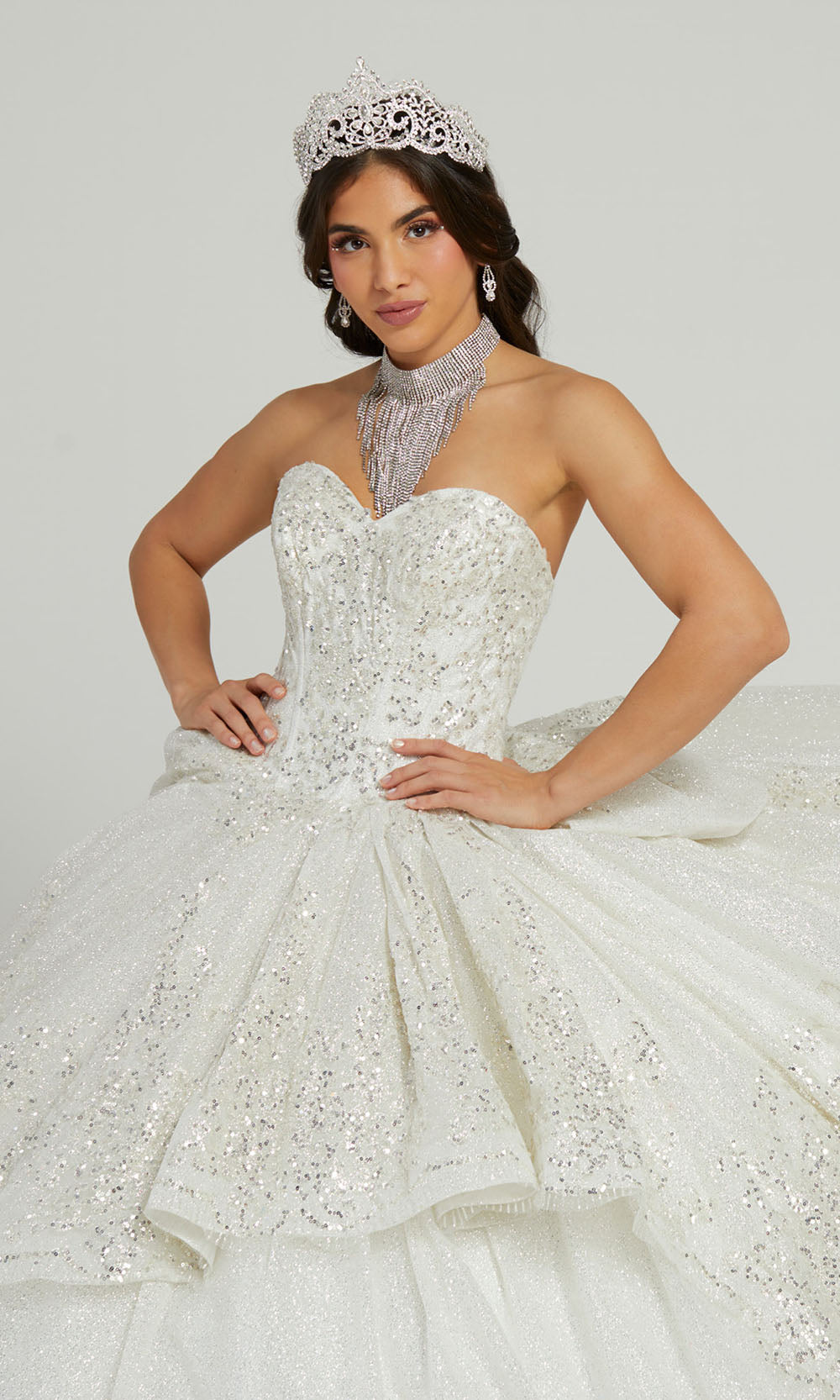 House of Wu 26053 Bridal Silver/Silver