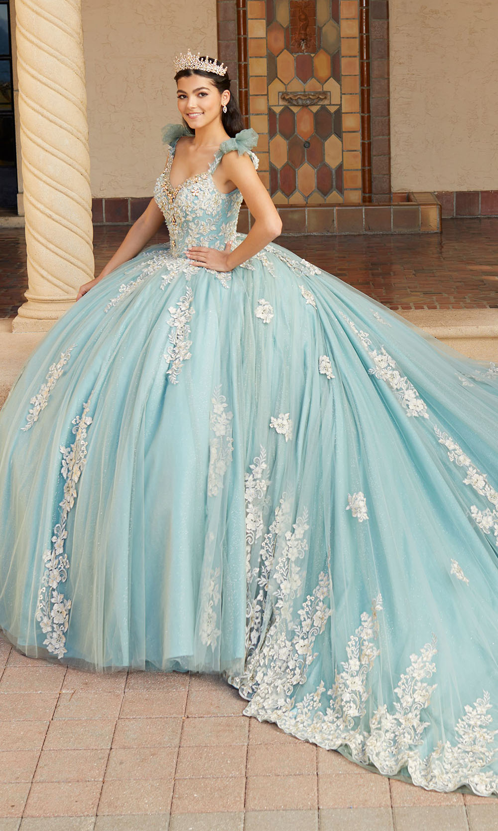 House of Wu 26059 Seafoam/Champagne