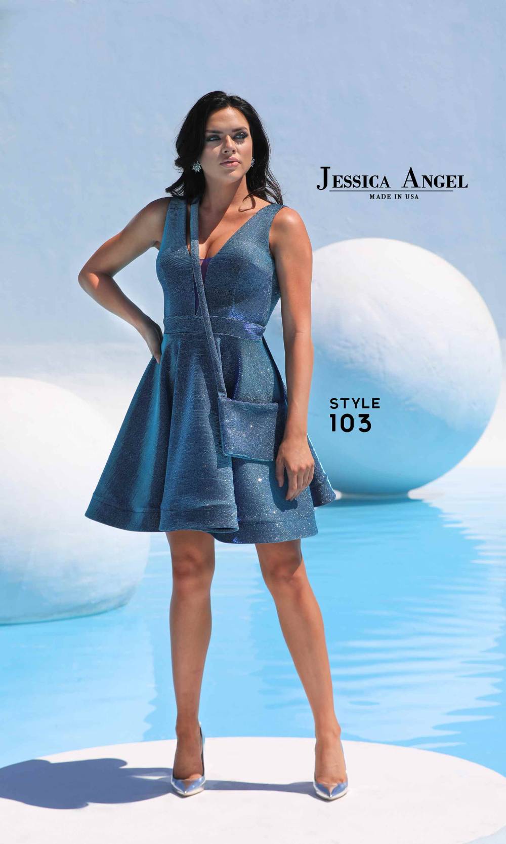 Jessica Angel 103 Blue/Silver