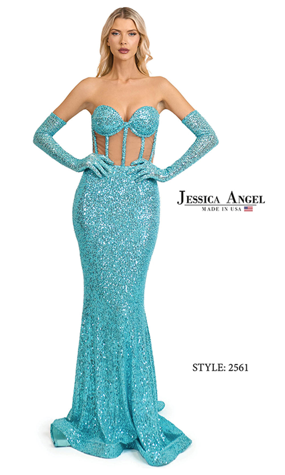 Jessica Angel 2561 Aqua