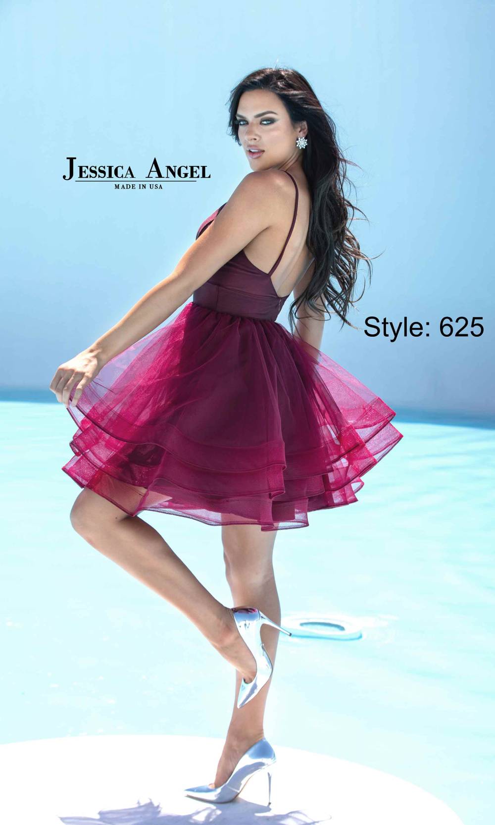 Jessica Angel 625 Burgundy Hunter