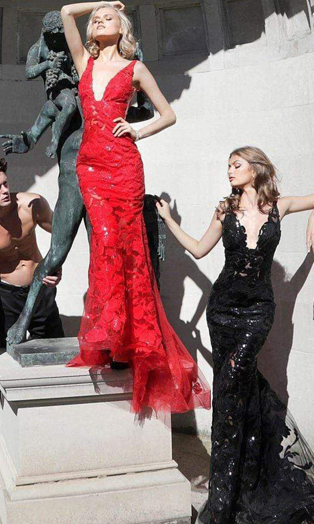 Jovani 60283 Red and Black