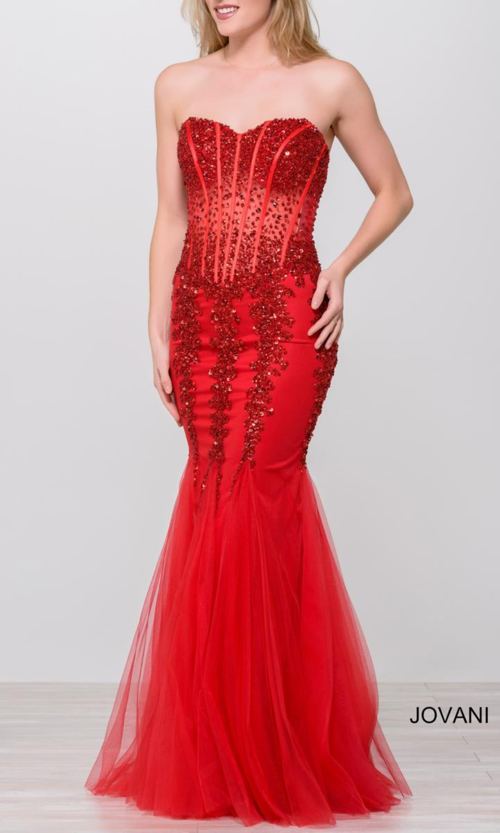 Jovani 5908 - Red_Red