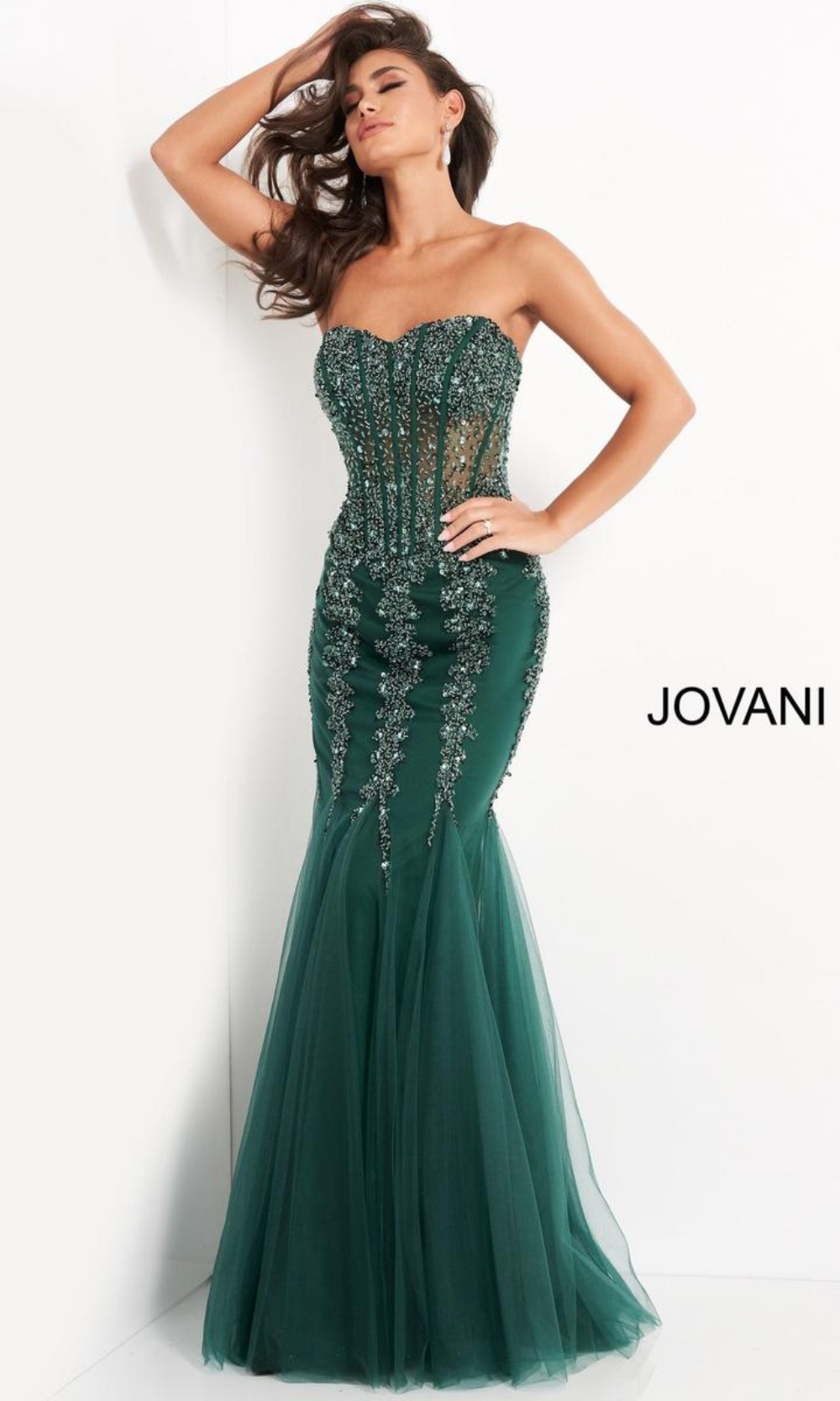 Jovani 5908 - Emerald_Emerald