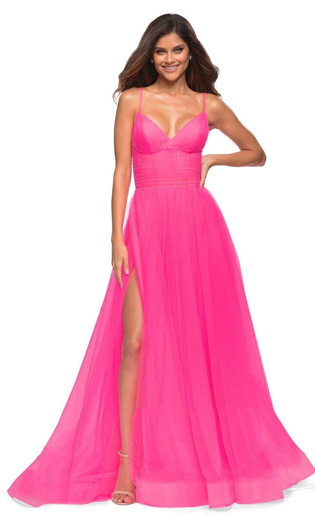 Hot pink long outlet formal dress