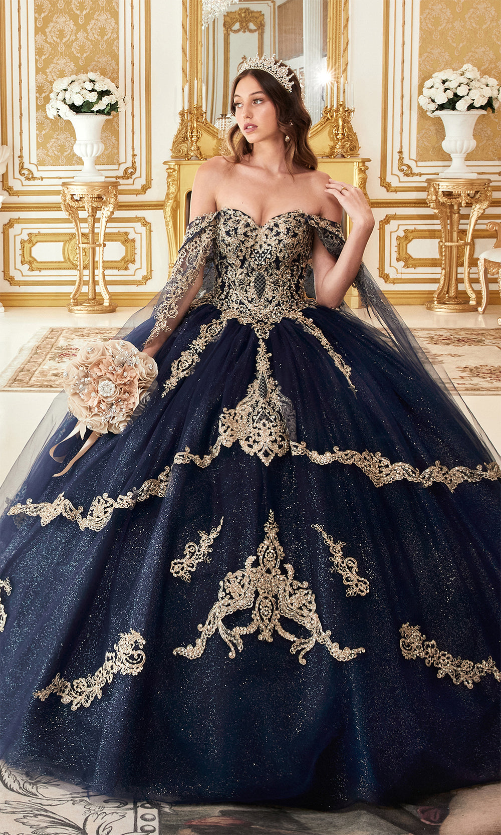 Ladivine 15711 Navy Gold