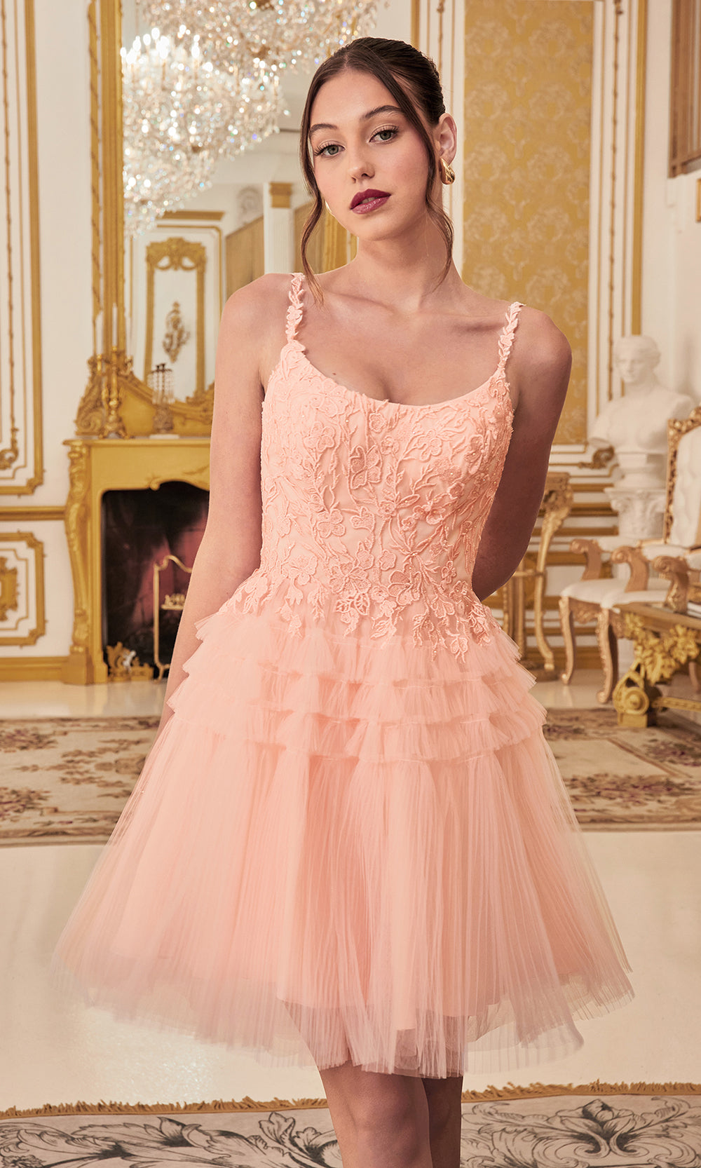 Ladivine 9310 Blush grade 8 grad dresses, graduation dresses