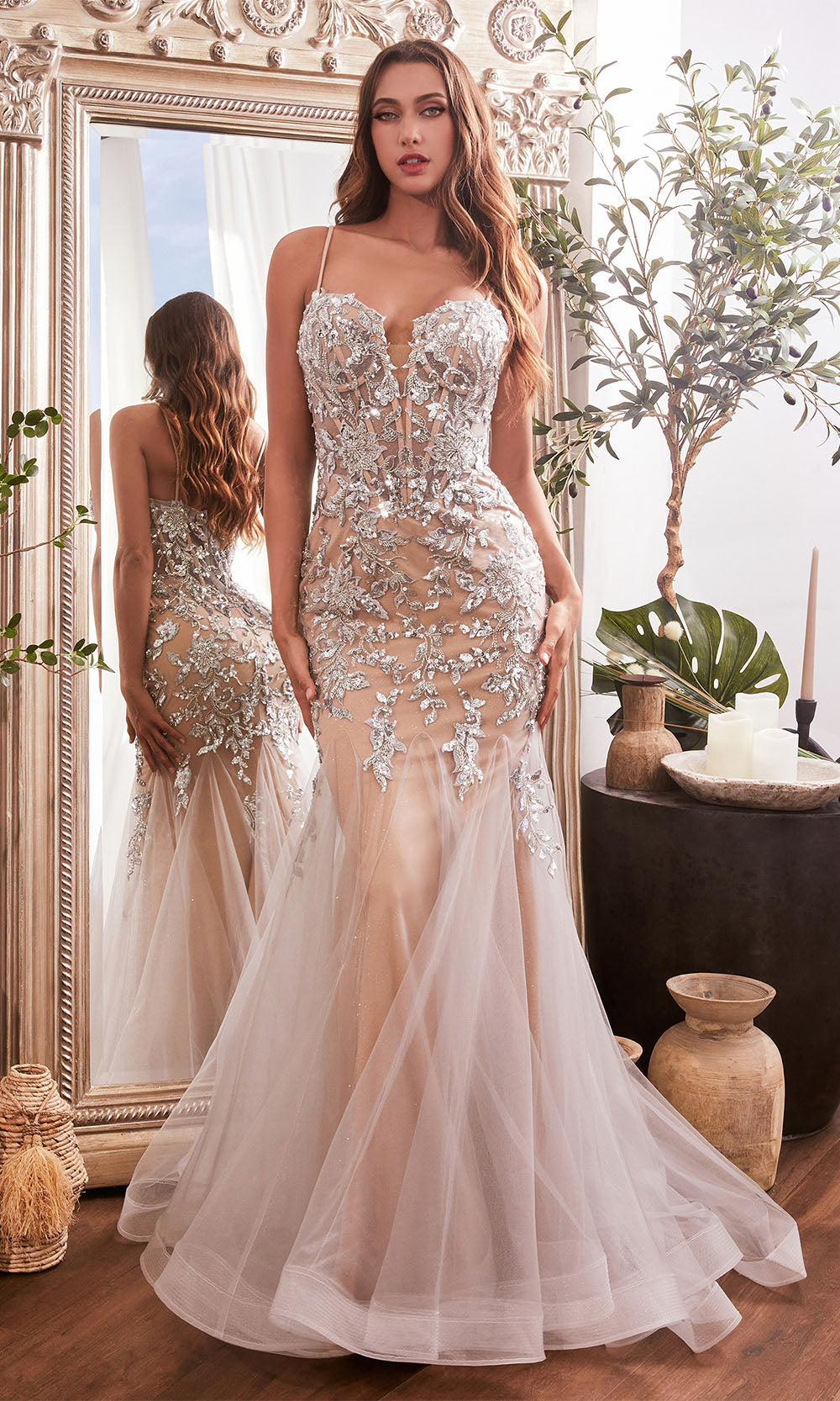 Ladivine CDS488 Silver-Nude