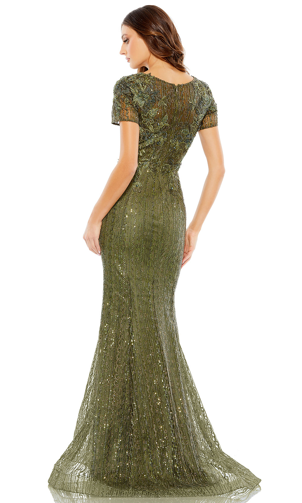 Mac duggal sequin deals mermaid gown