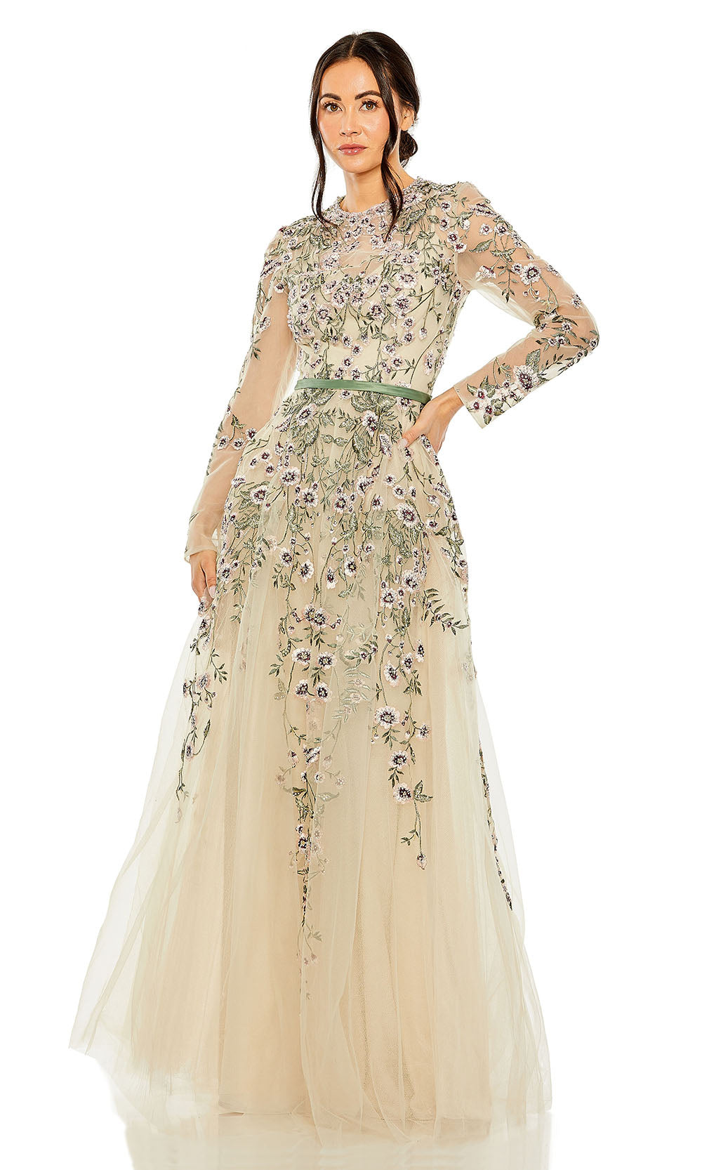 Mac Duggal 20580 Sage Multi