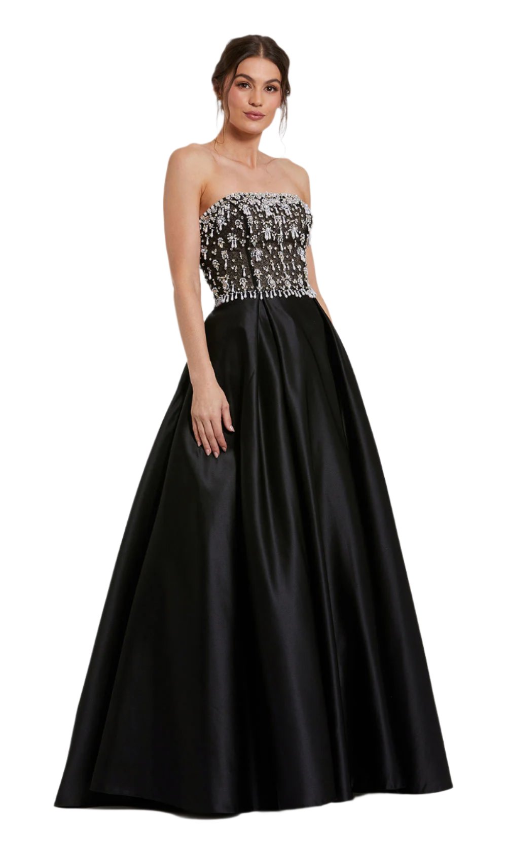 Mac Duggal 2225 Black Ivory