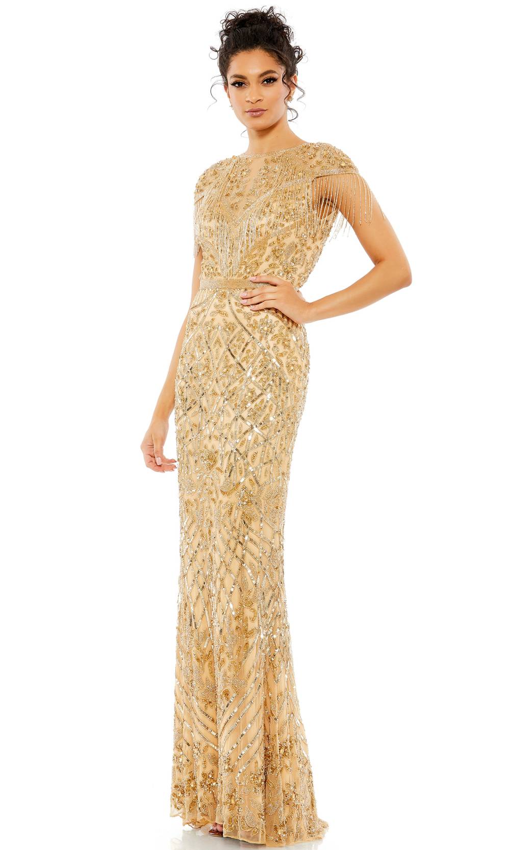 Mac Duggal 4715 Light Gold