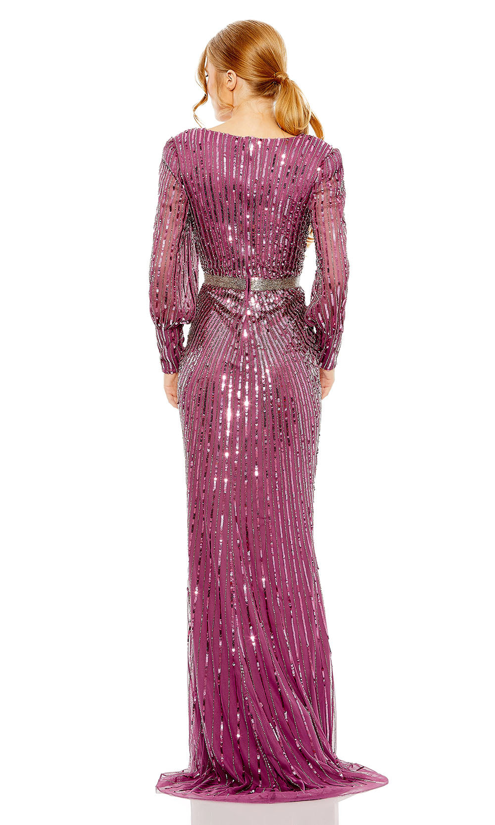 Mac Duggal 5501 Raspberry