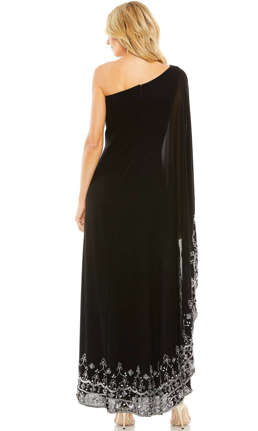 Mac Duggal 9251 Black Silver