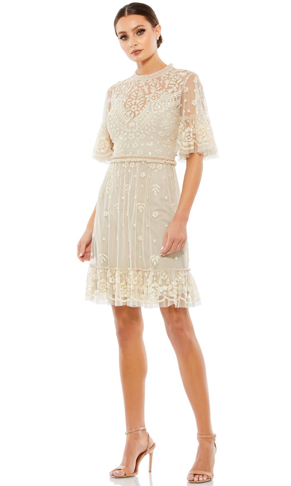 Mac Duggal 9143 White Short Dress