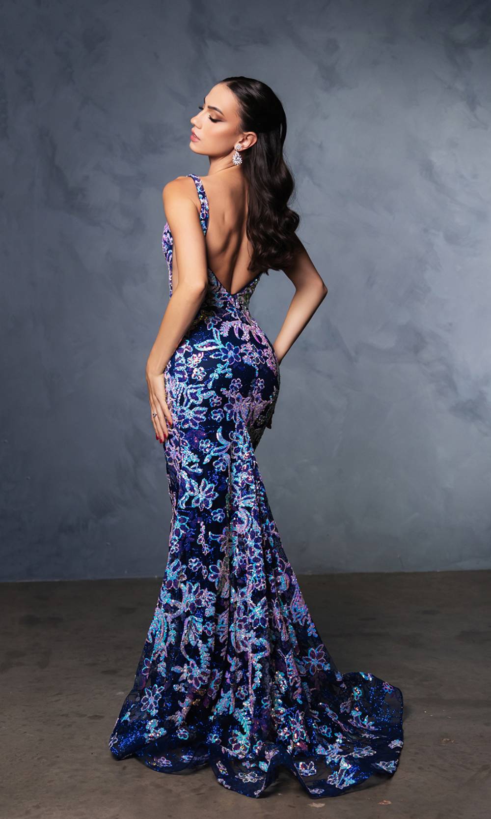 May Queen RQ8140 Navy Multi