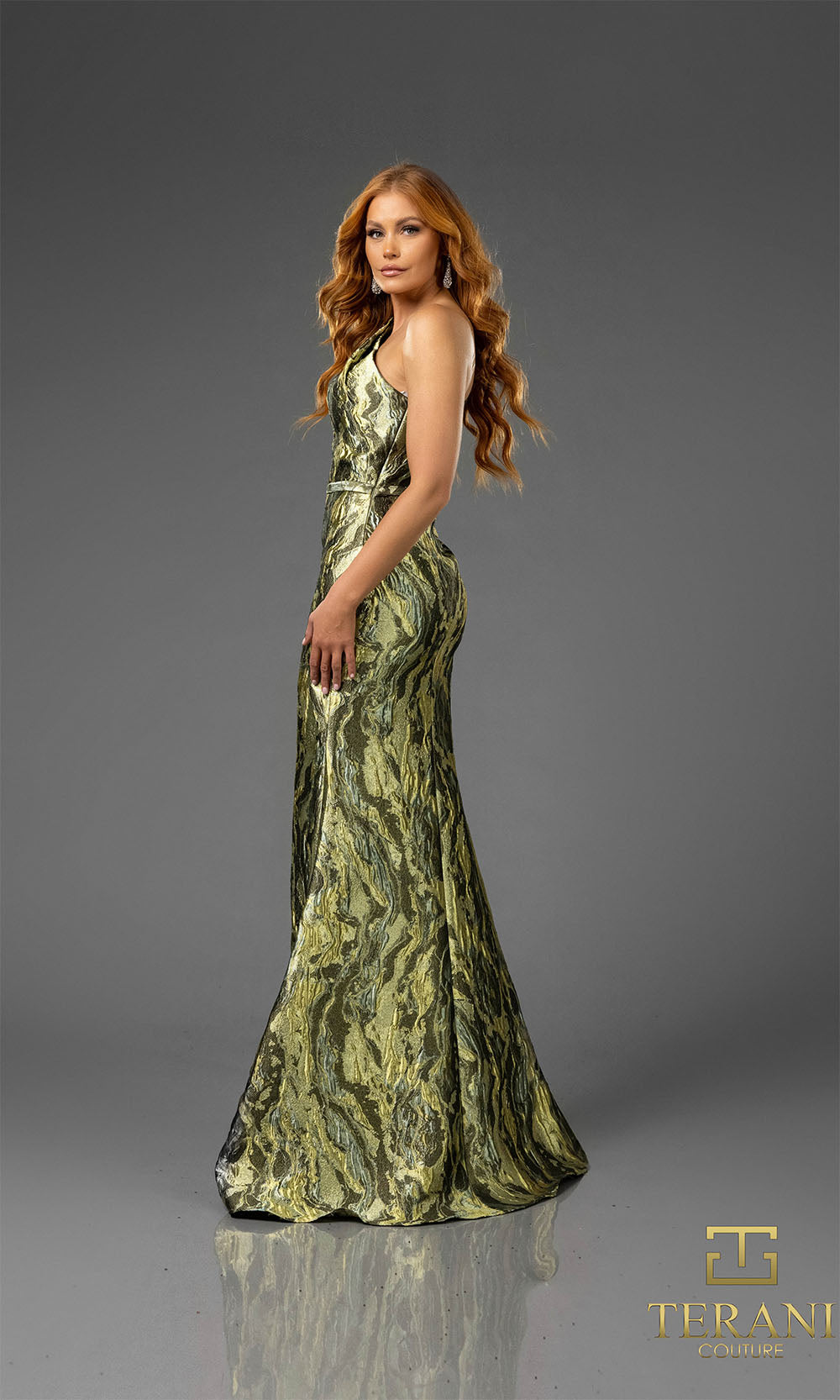 Terani Couture 251E4254 Green