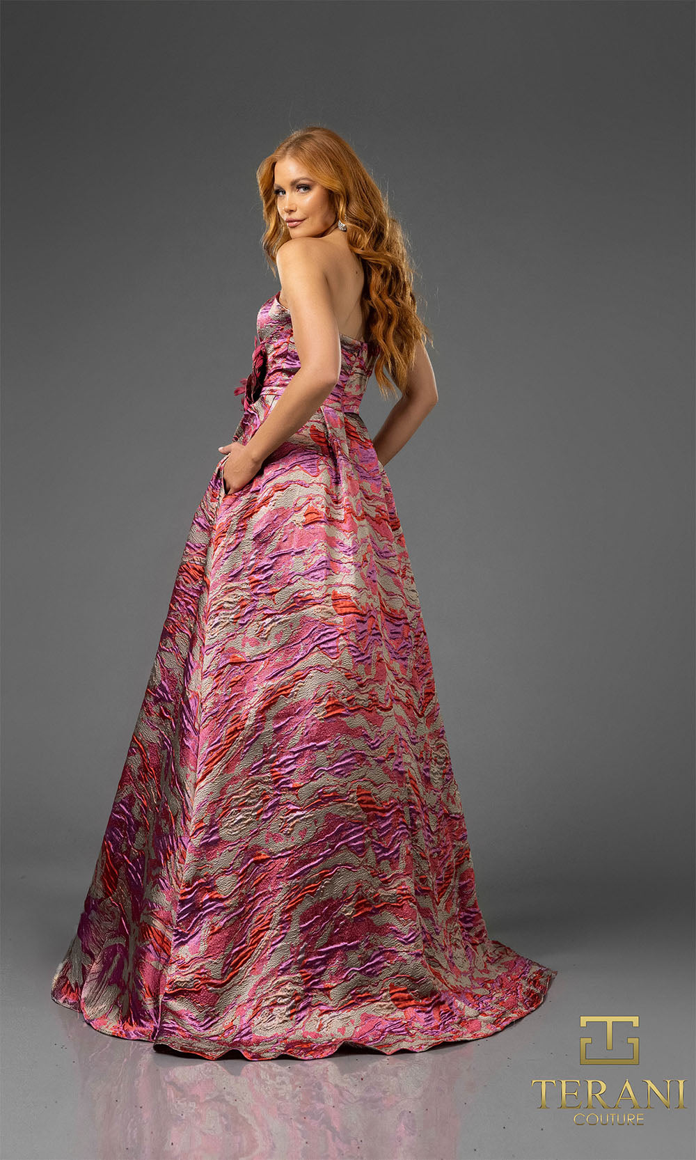 Terani Couture 251E4269 Fuchsia