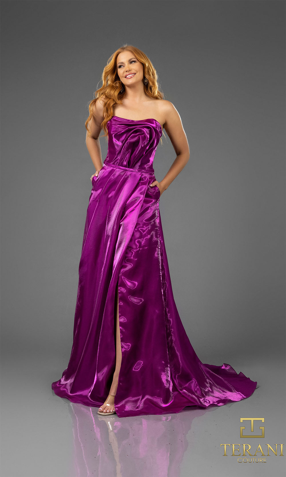 Terani Couture 251E4637 Magenta
