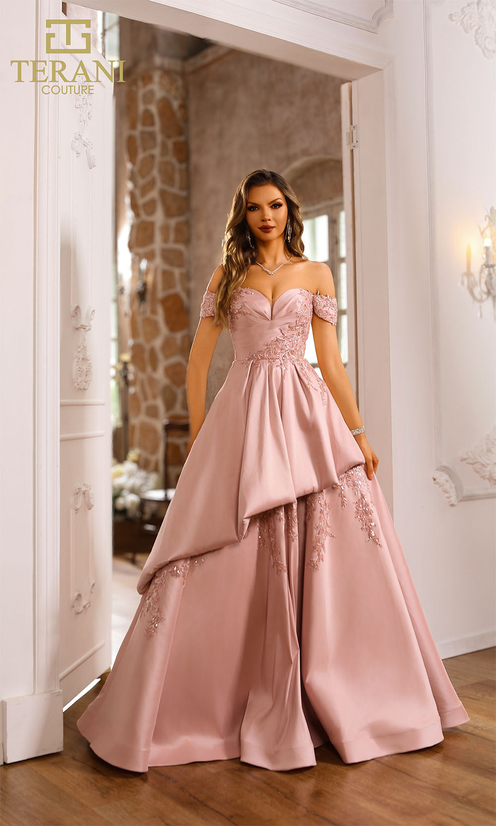 Terani Couture 251M4062 Blush