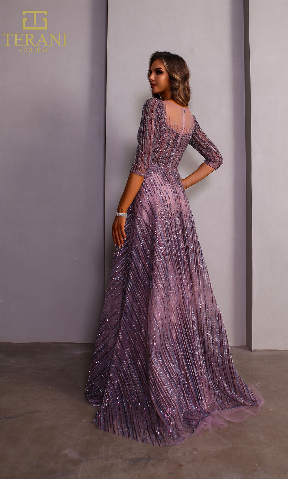 Terani Couture 251M4409 Mauve