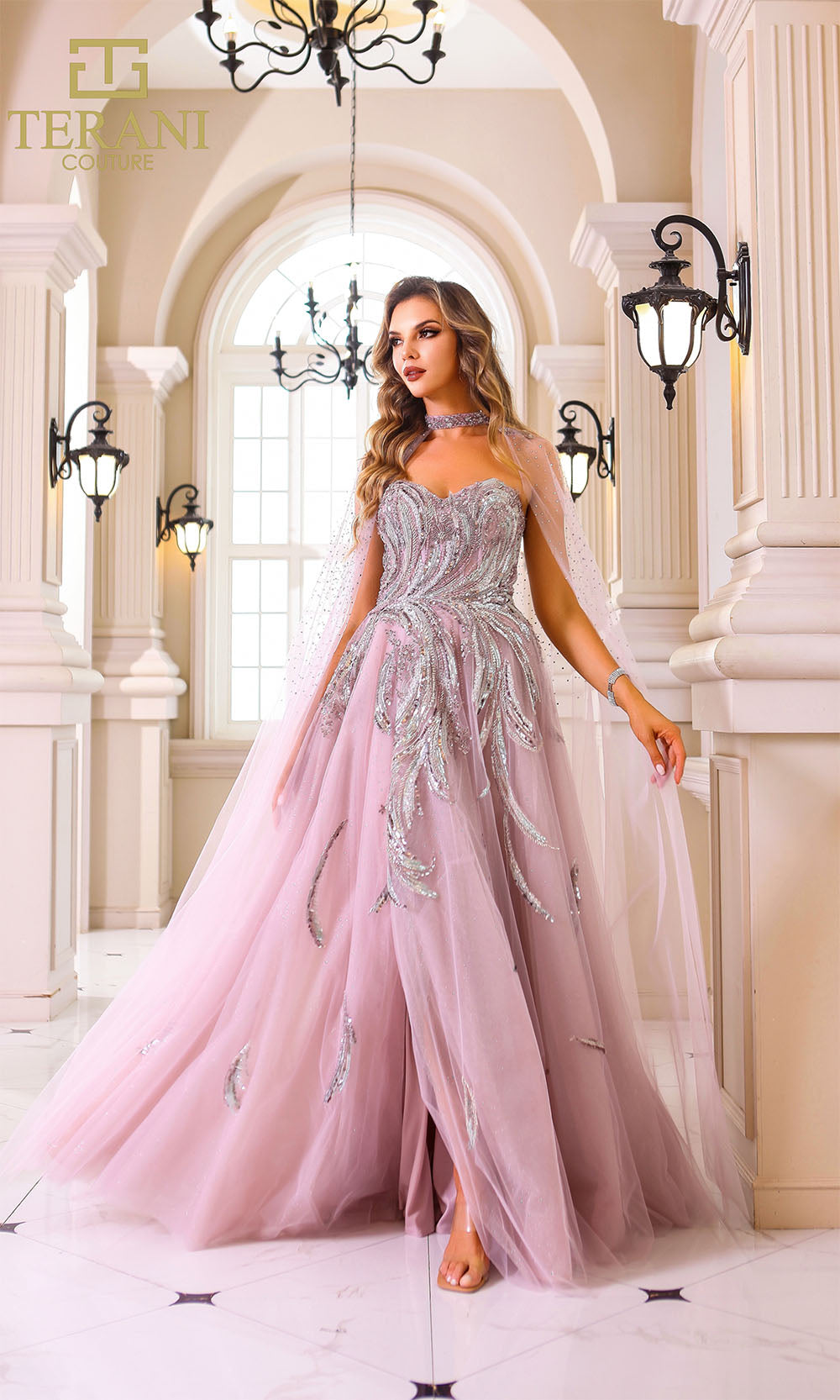 Terani Couture 251M4410 Pink