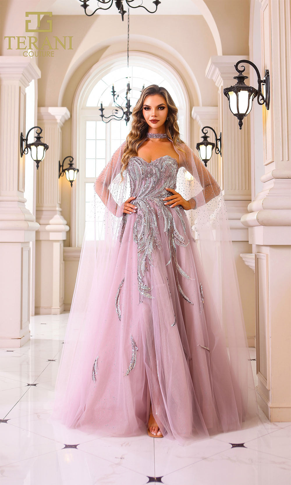 Terani Couture 251M4410 Pink