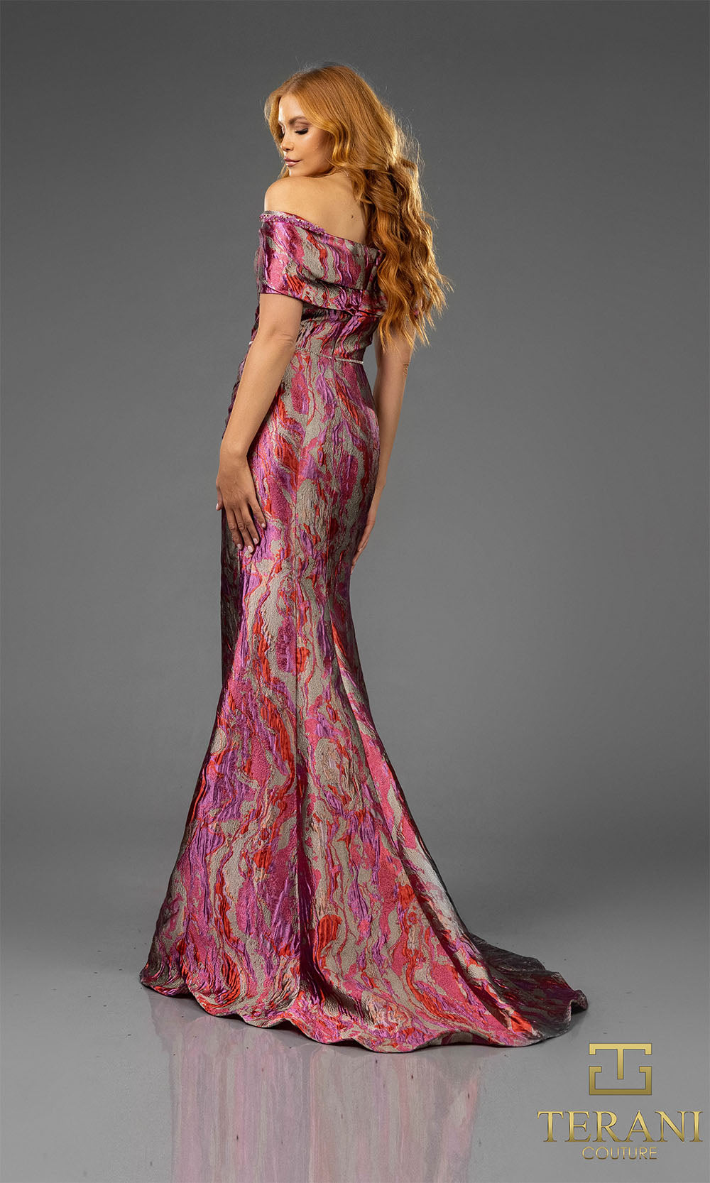 Terani Couture 251M4434 Fuchsia