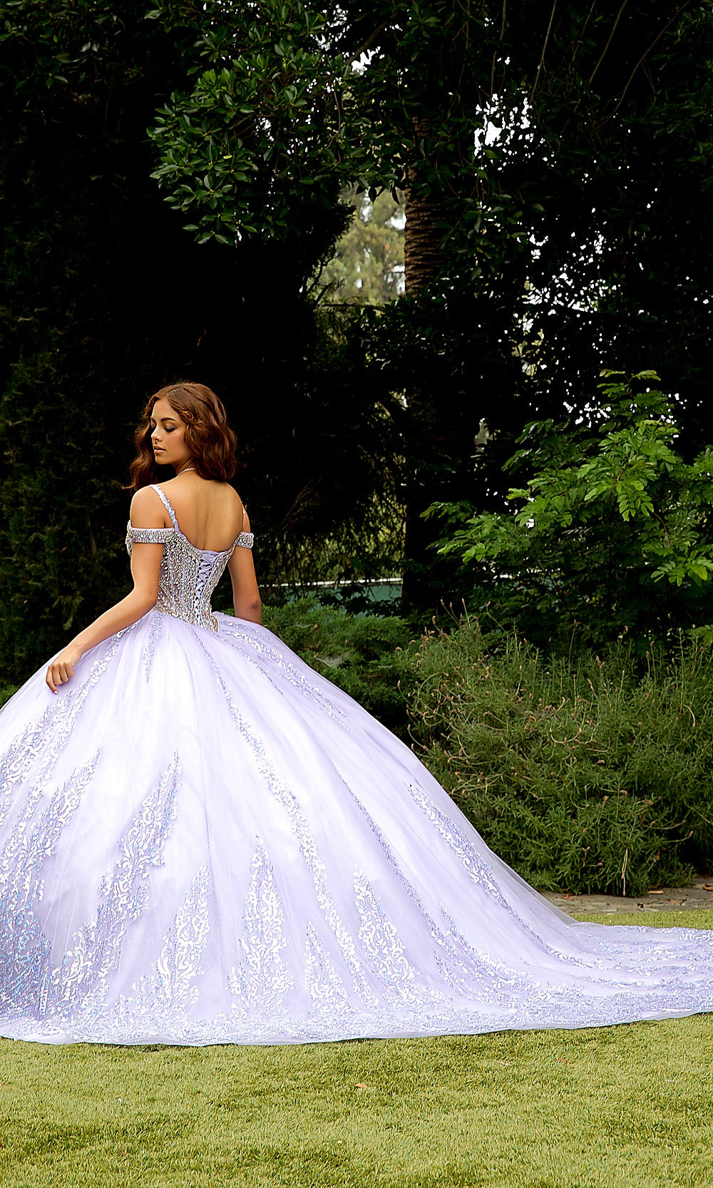 Bella Princess PQ1077 Lilac Quinceanera Ball Gown Dress