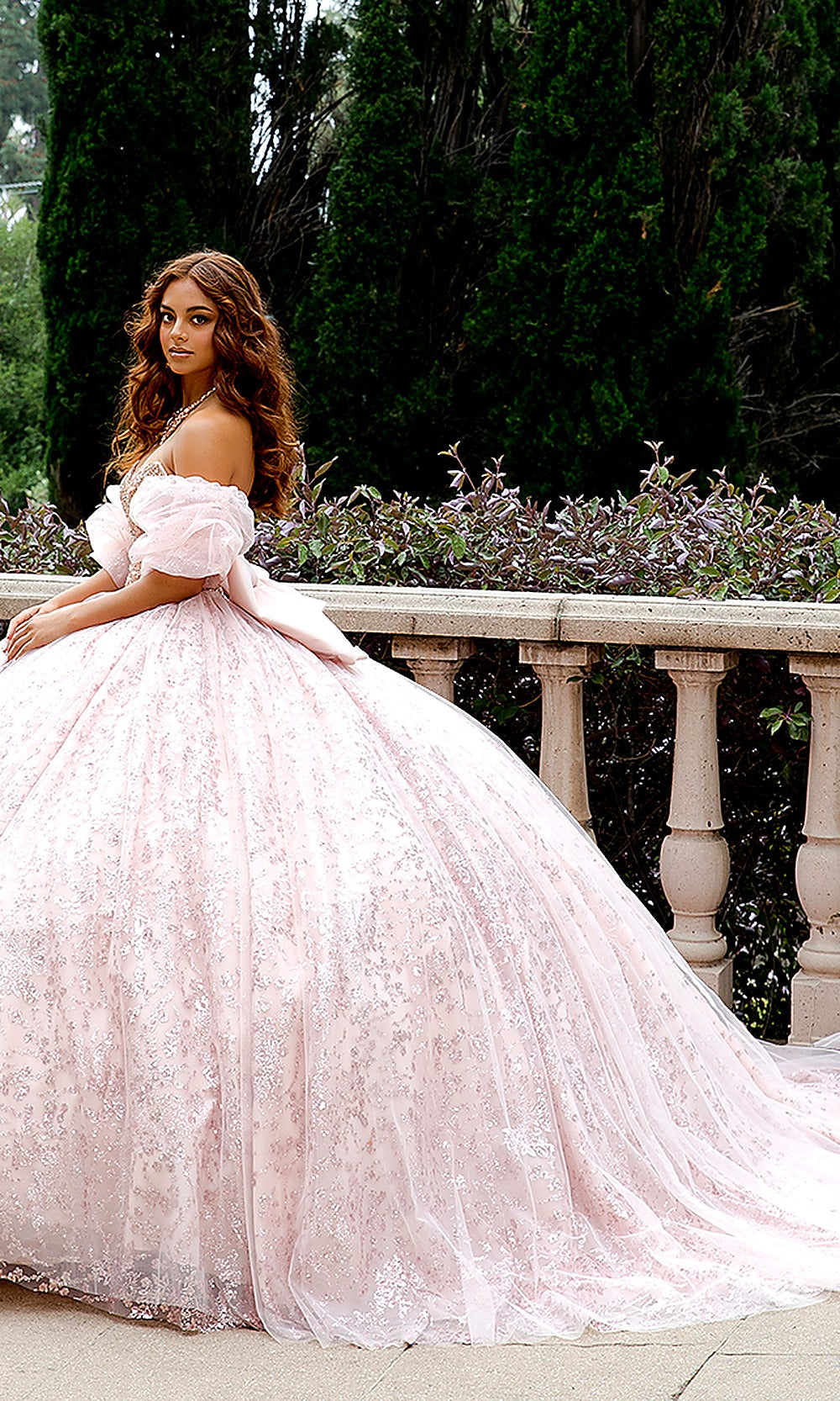 Bella Princess PQ1080 Blush Pink Quinceanera Ball Gown Dress