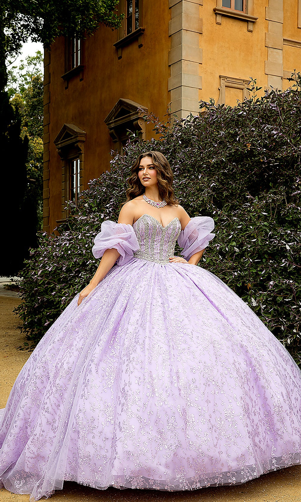 Bella Princess PQ1080 Lilac Purple Quinceanera Ball Gown Dress