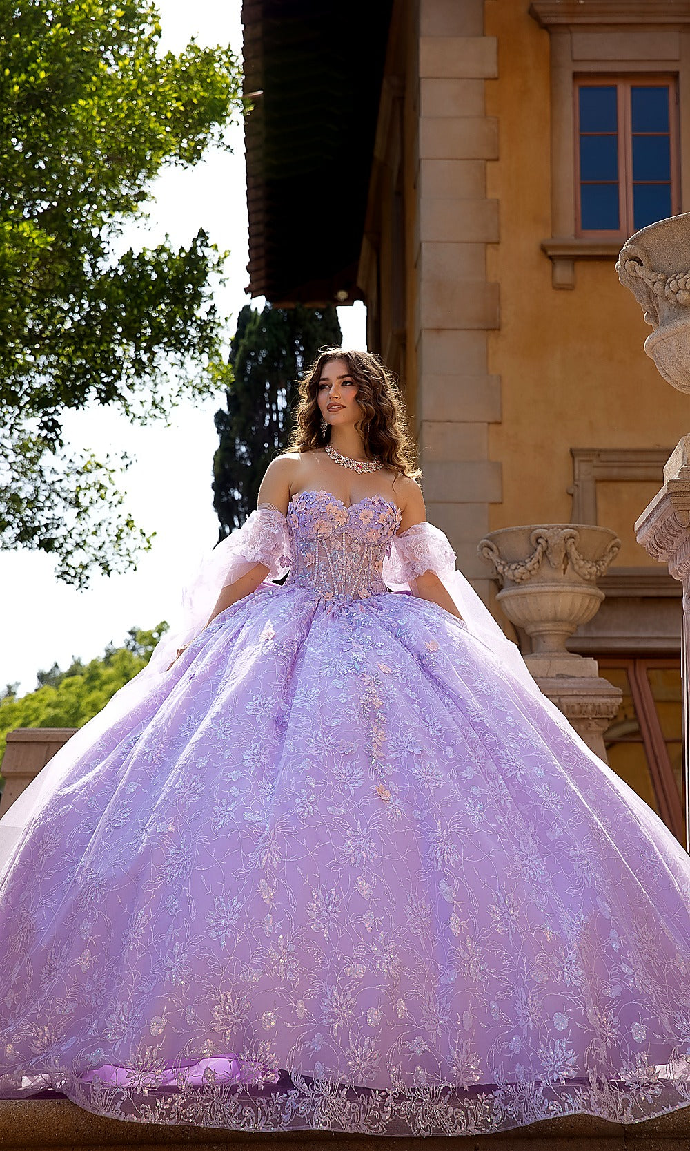 Bella Princess PQ1084 Lilac Purple Quinceanera Ball Gown Dress