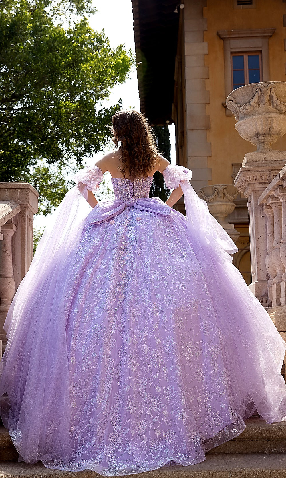 Bella Princess PQ1084 Lilac Purple Quinceanera Ball Gown Dress