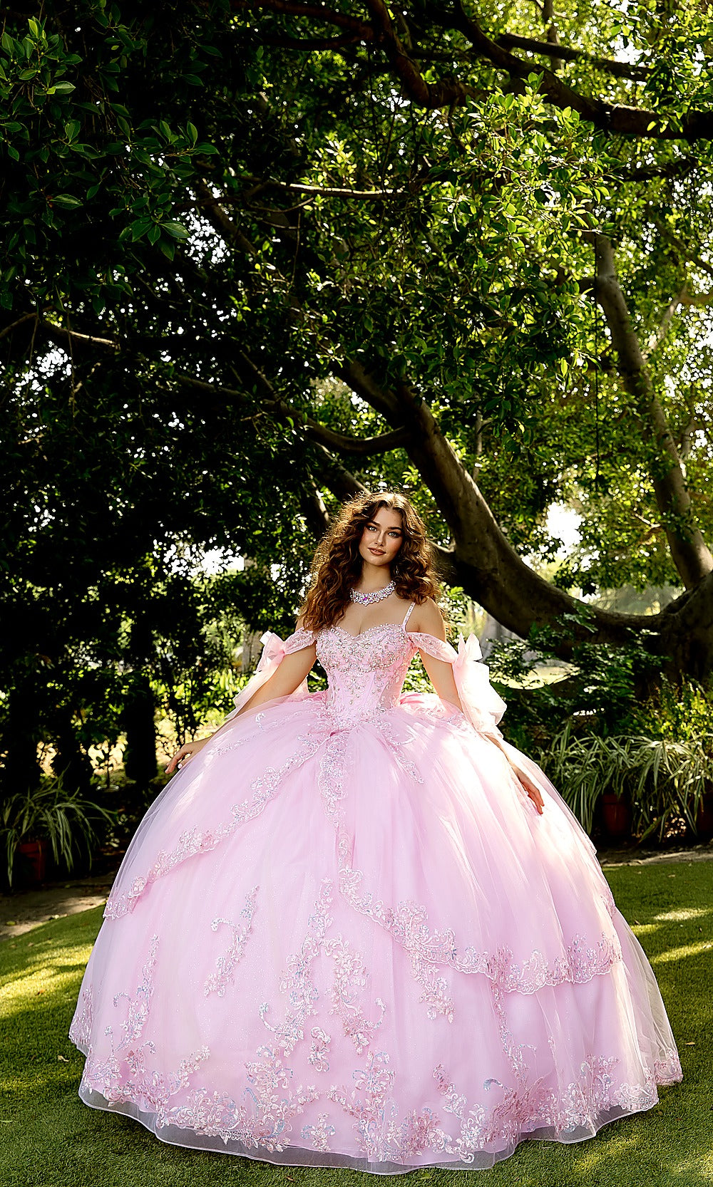 Bella Princess PQ1085 Baby Pink Quinceanera Ball Gown Dress