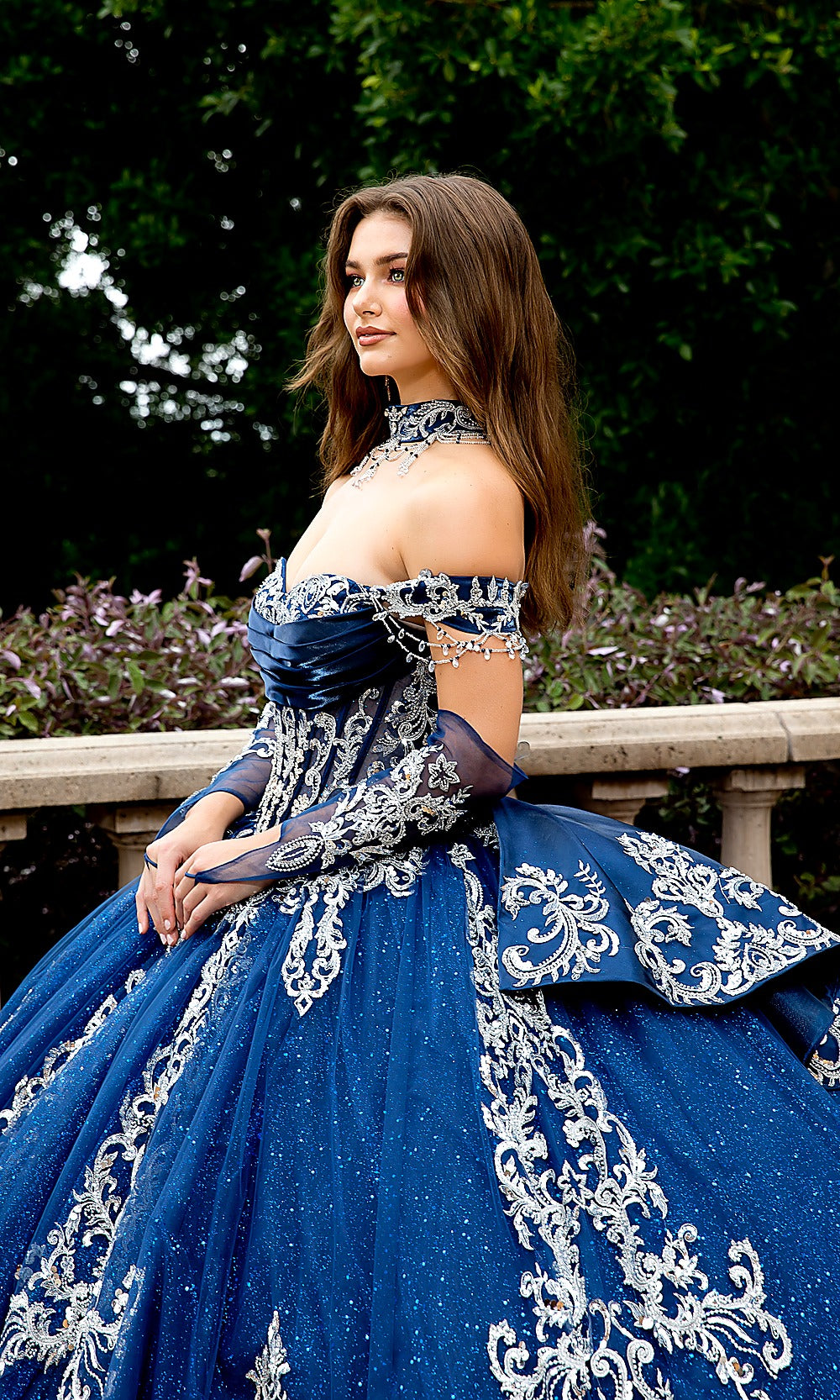 Bella Princess PQ1086 Navy Blue Quinceanera Ball Gown Dress
