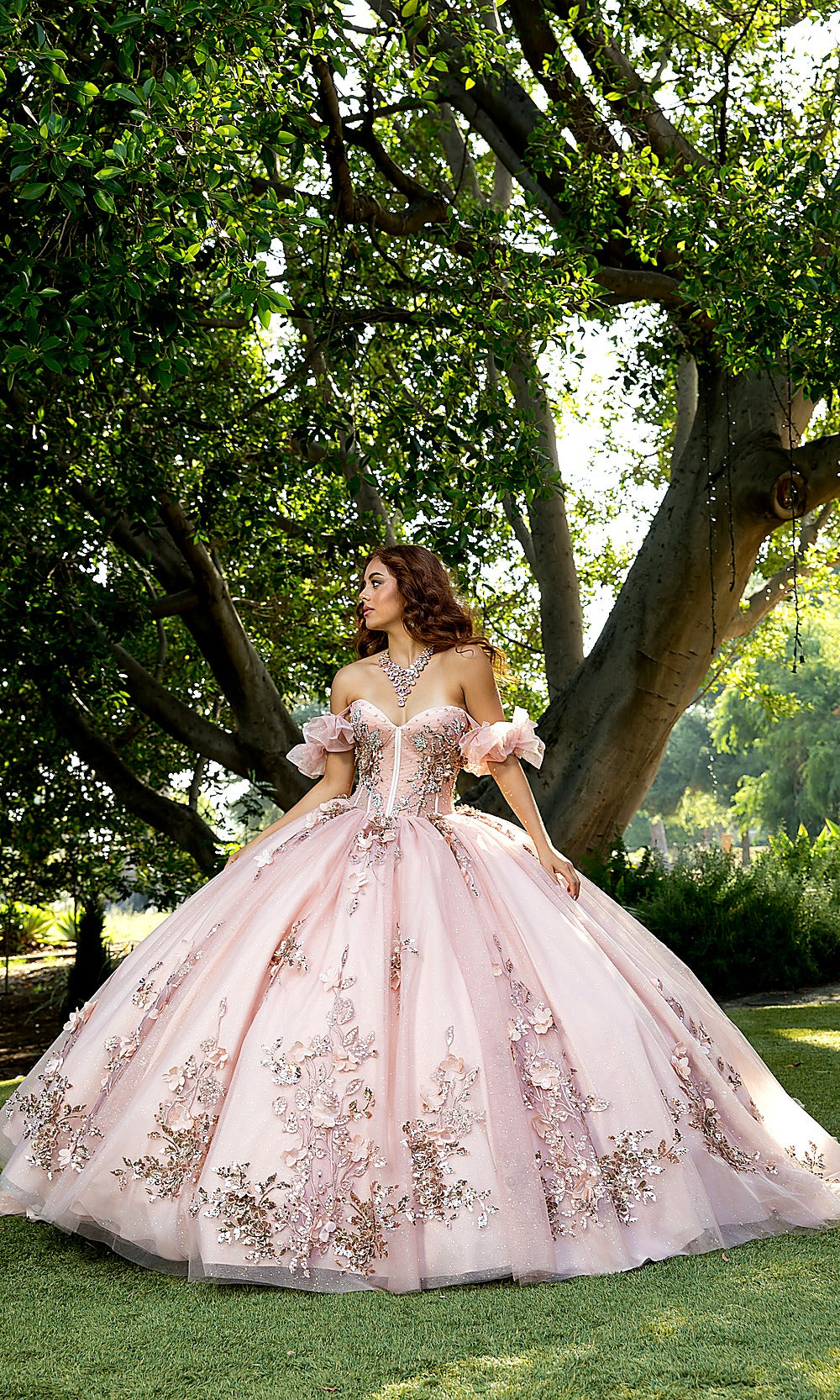 Bella Princess PQ1089 Pink Quinceanera Ball Gown Dress