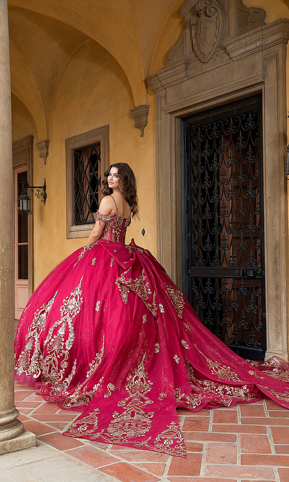 Bella Princess PQ1090 Bright Pink Quinceanera Ball Gown Dress