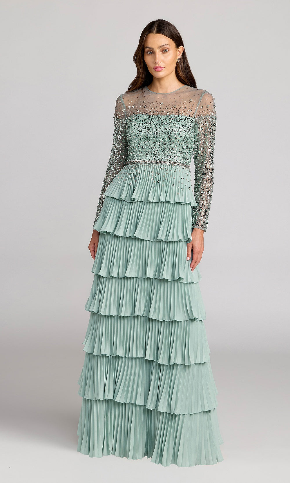 Mac Duggal 11903 Evening Dress - Sage - AB