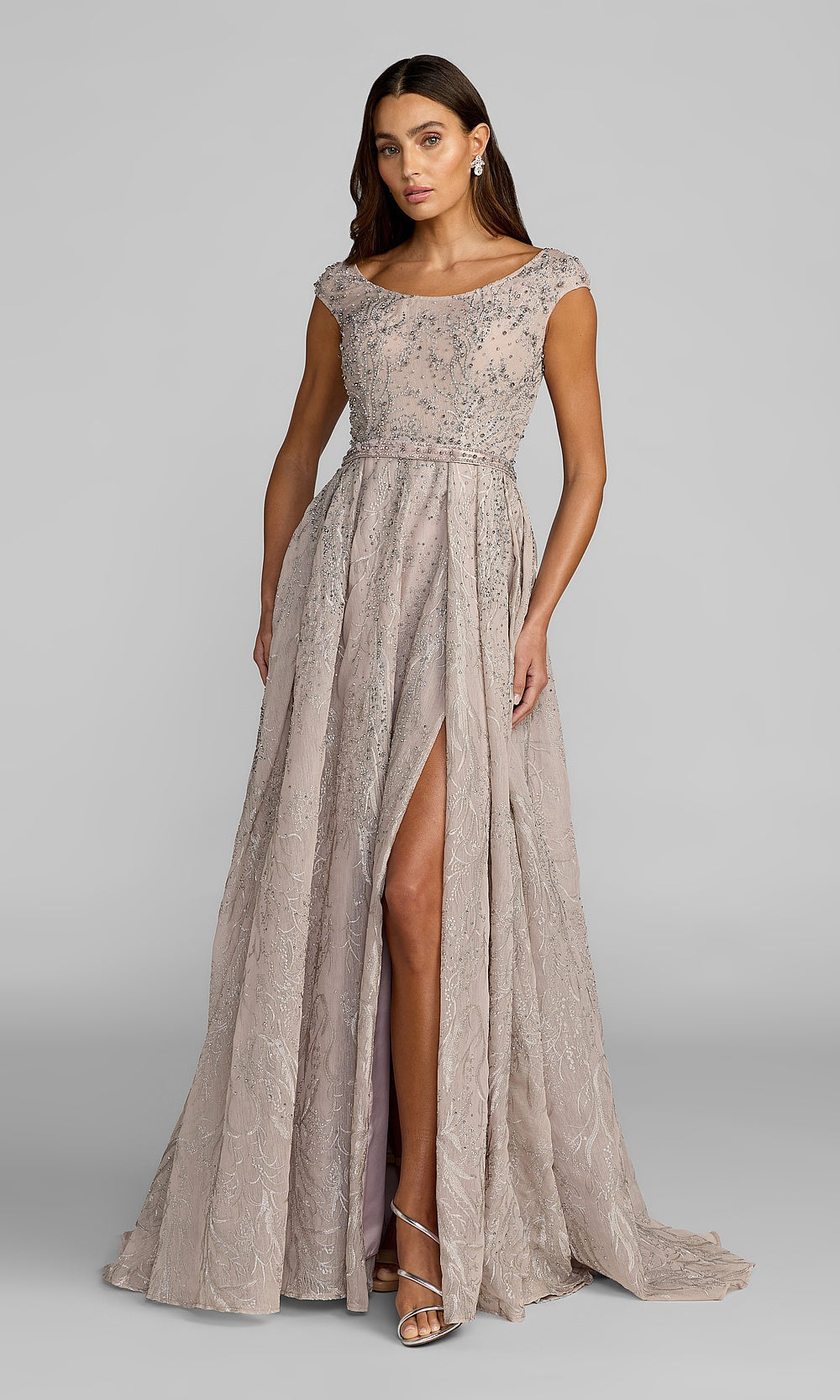 Mac Duggal 20374 Evening Dress - Taupe - AB