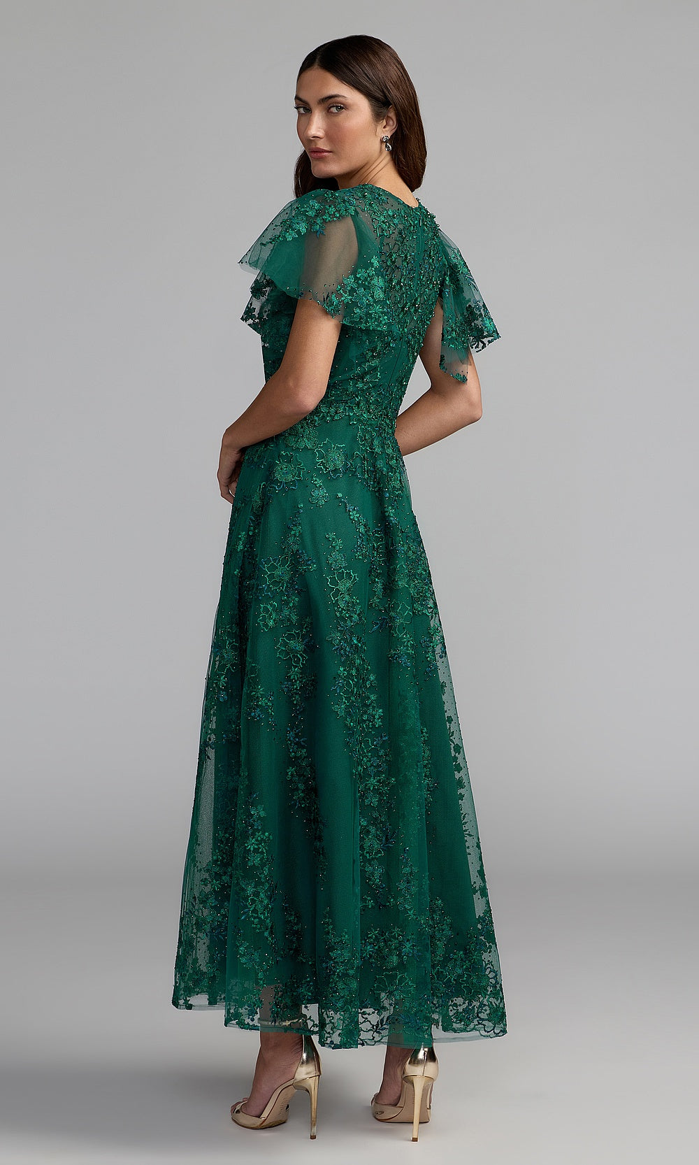 Mac Duggal 20486 Cocktail Dress - Emerald - BK