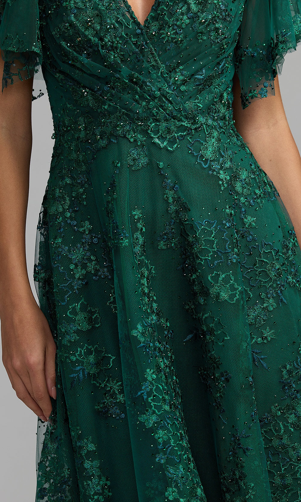 Mac Duggal 20486 Cocktail Dress - Emerald - CL2