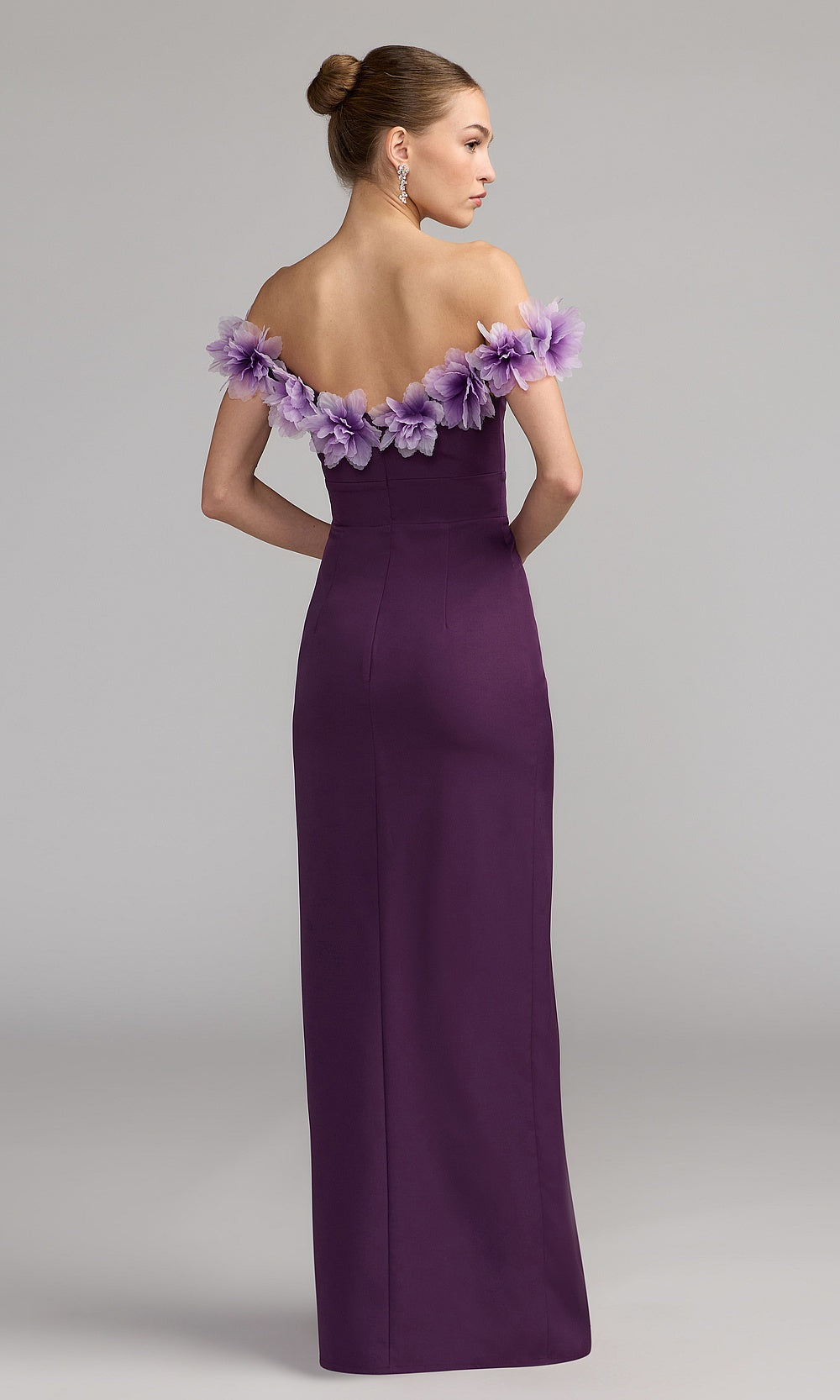 Mac Duggal 21235 Evening Dress - Plum - BK