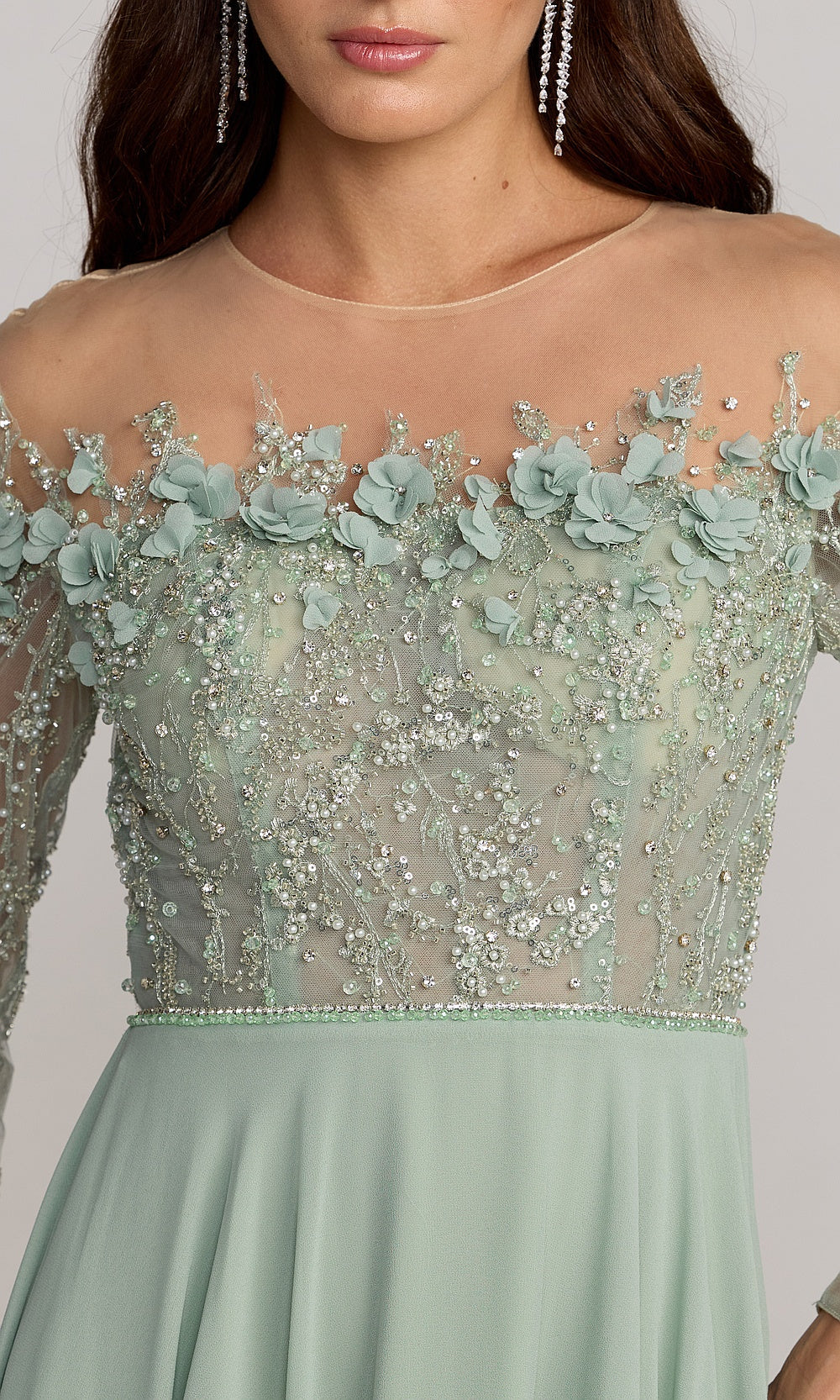 Mac Duggal 21315 Evening Dress - Sage - CL