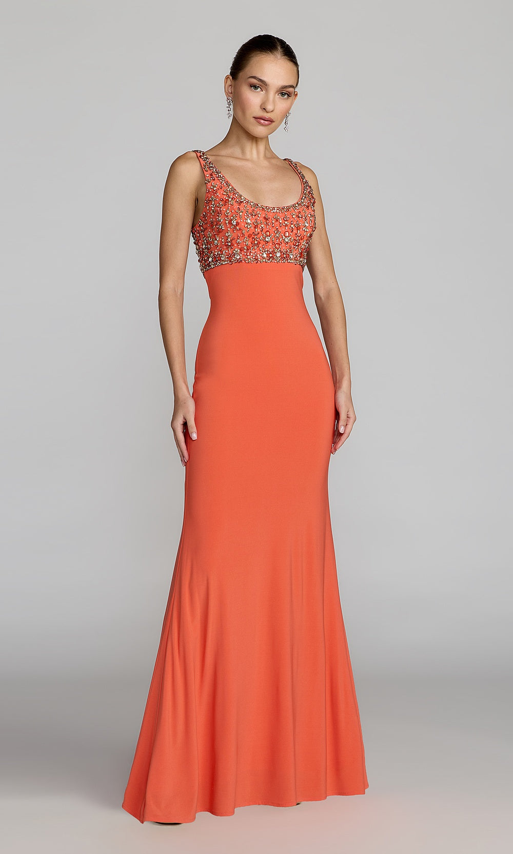 Mac Duggal 2253 Evening Dress - Coral - AB